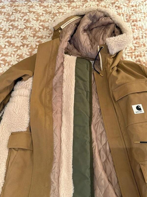 SAPPHIRE GLITZ overcoat with fleece lining new. Size Small S/UK 8-10