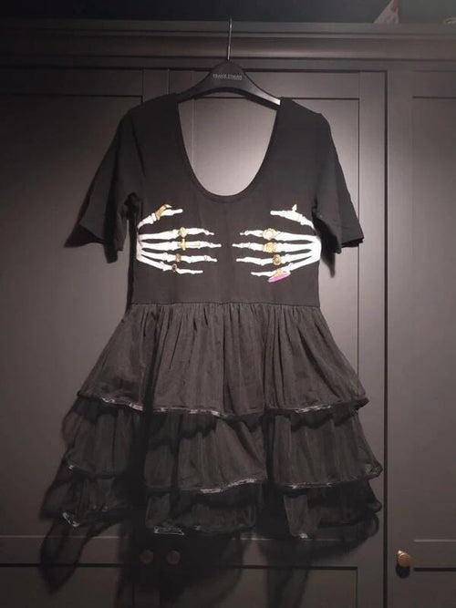 SAPPHIRE GLITZ death groper tutu rocker dress