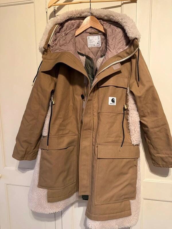 SAPPHIRE GLITZ overcoat with fleece lining new. Size Small S/UK 8-10