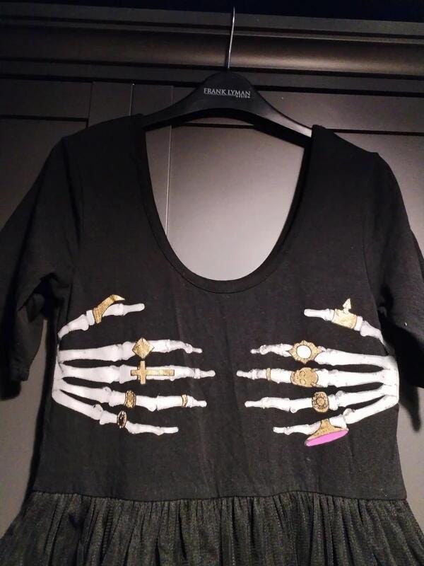 SAPPHIRE GLITZ death groper tutu rocker dress